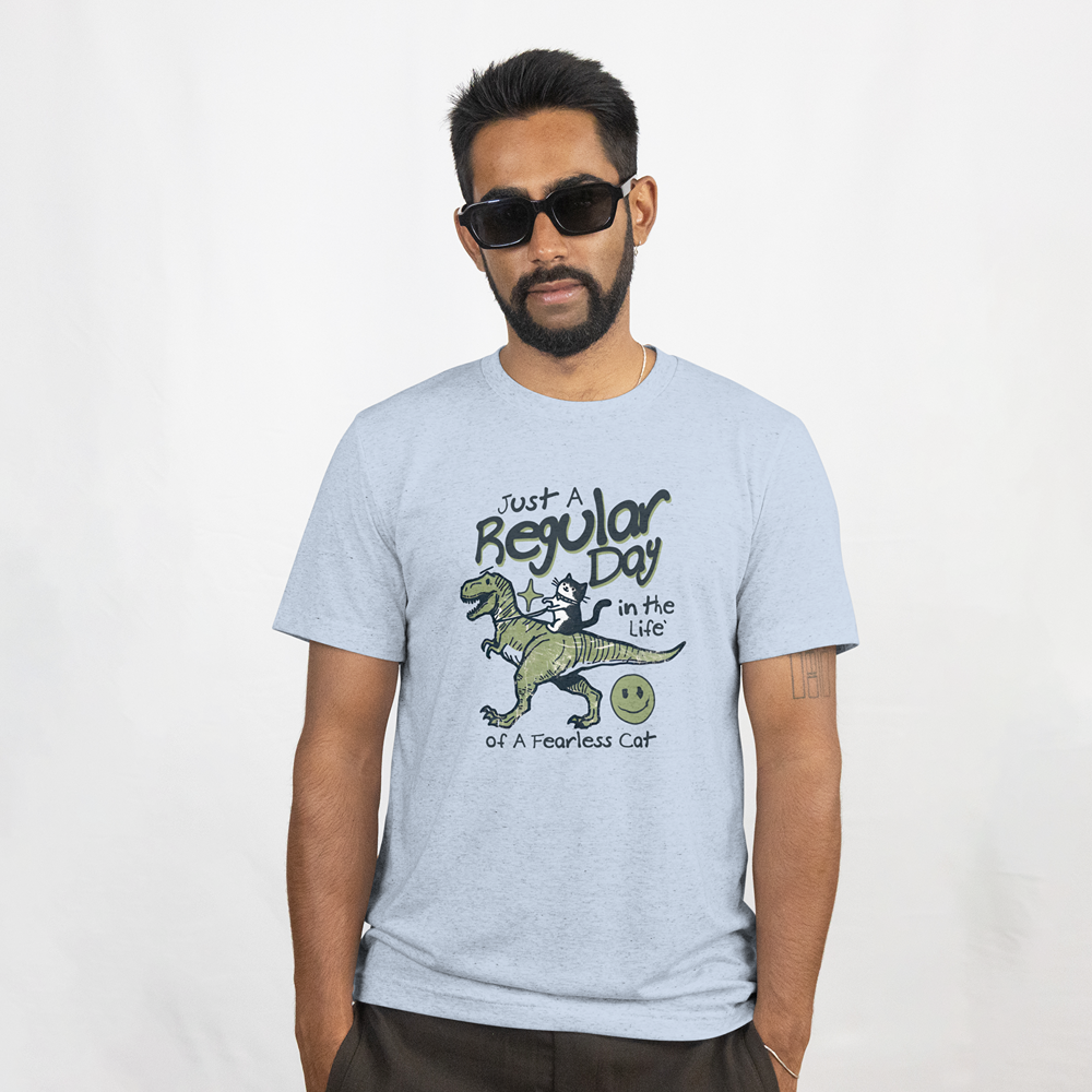 Just a Regular Day in the Life of a Fearless Cat T‑Shirt