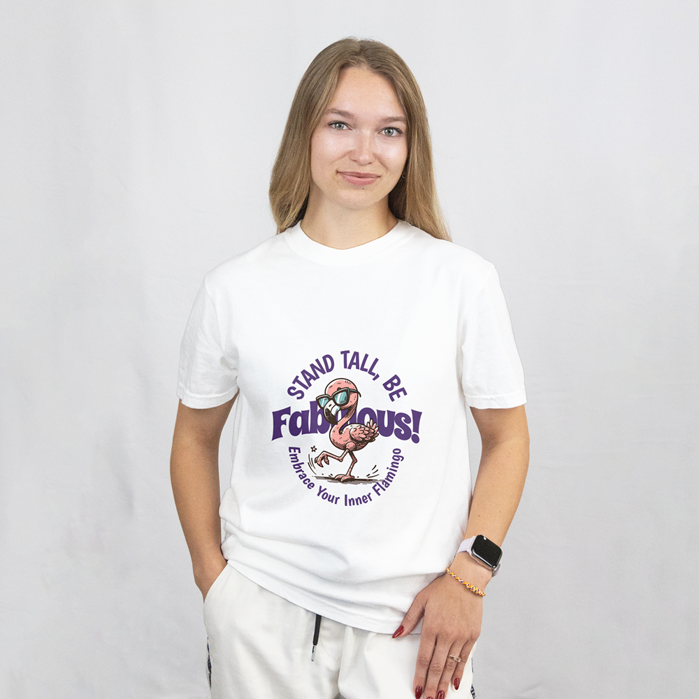 Stand Tall, Be Fabulous! Embrace Your Inner Flamingo T-Shirt