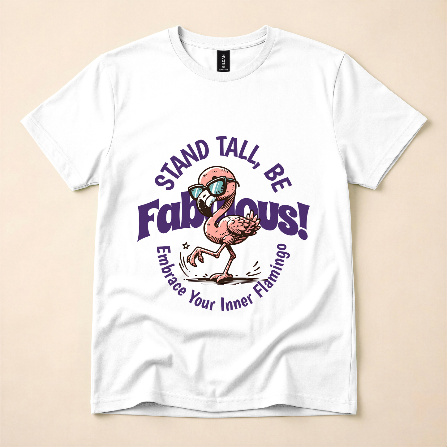 Stand Tall, Be Fabulous! Embrace Your Inner Flamingo T-Shirt