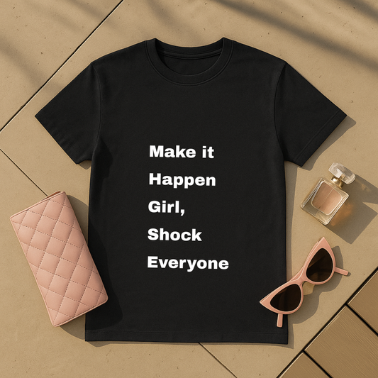 Make it Happen Girl Shock Everyone T-Shirt