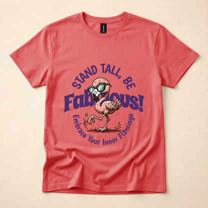 Stand Tall, Be Fabulous! Embrace Your Inner Flamingo T-Shirt