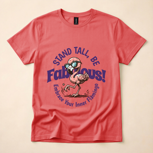 Stand Tall, Be Fabulous! Embrace Your Inner Flamingo T-Shirt
