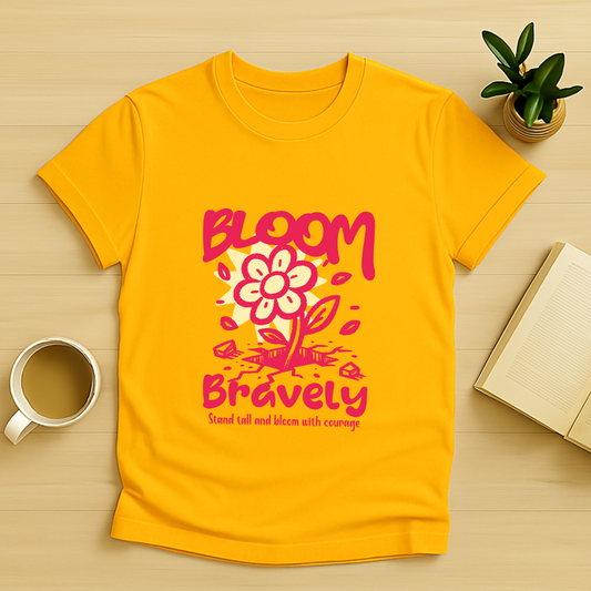 Bloom Bravely T‑Shirt