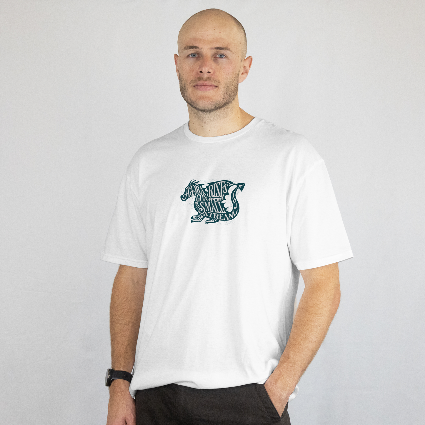 A Dragon Rises From a Small Stream T-Shirt
