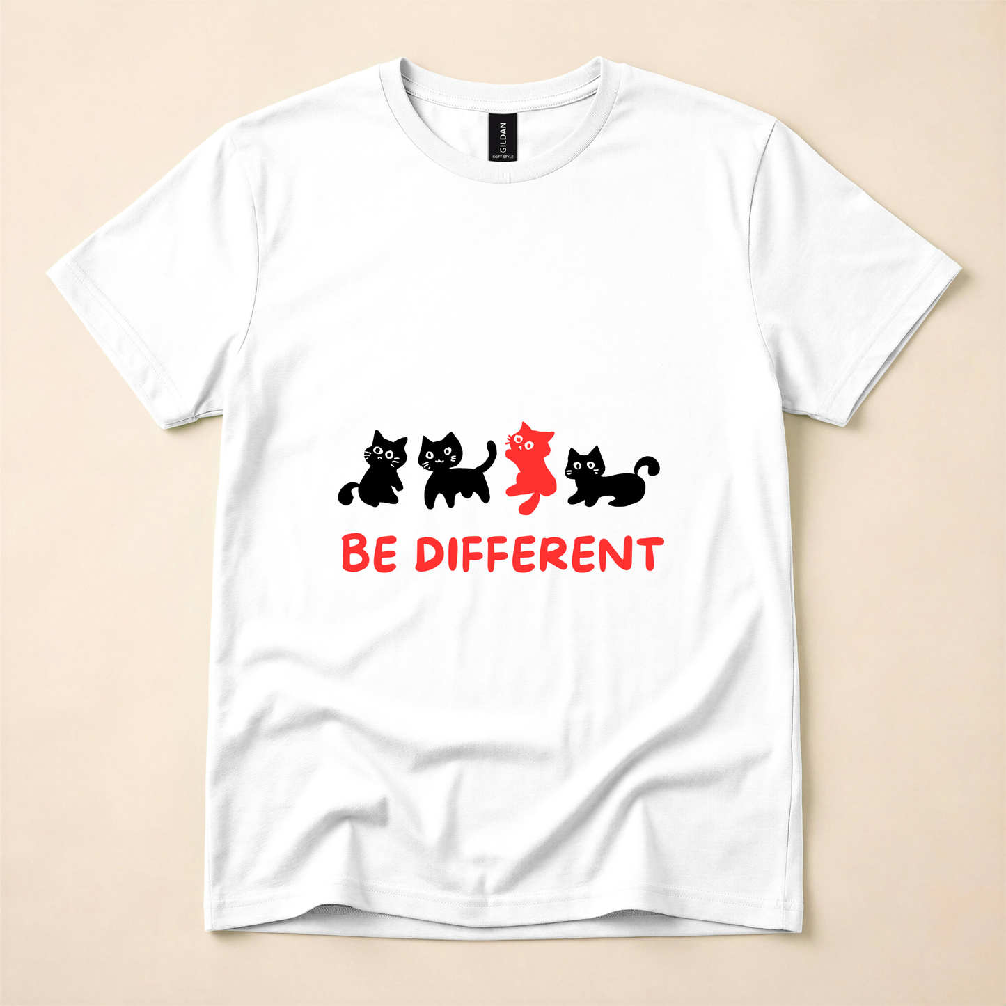 Proudly Different Cat T-Shirt