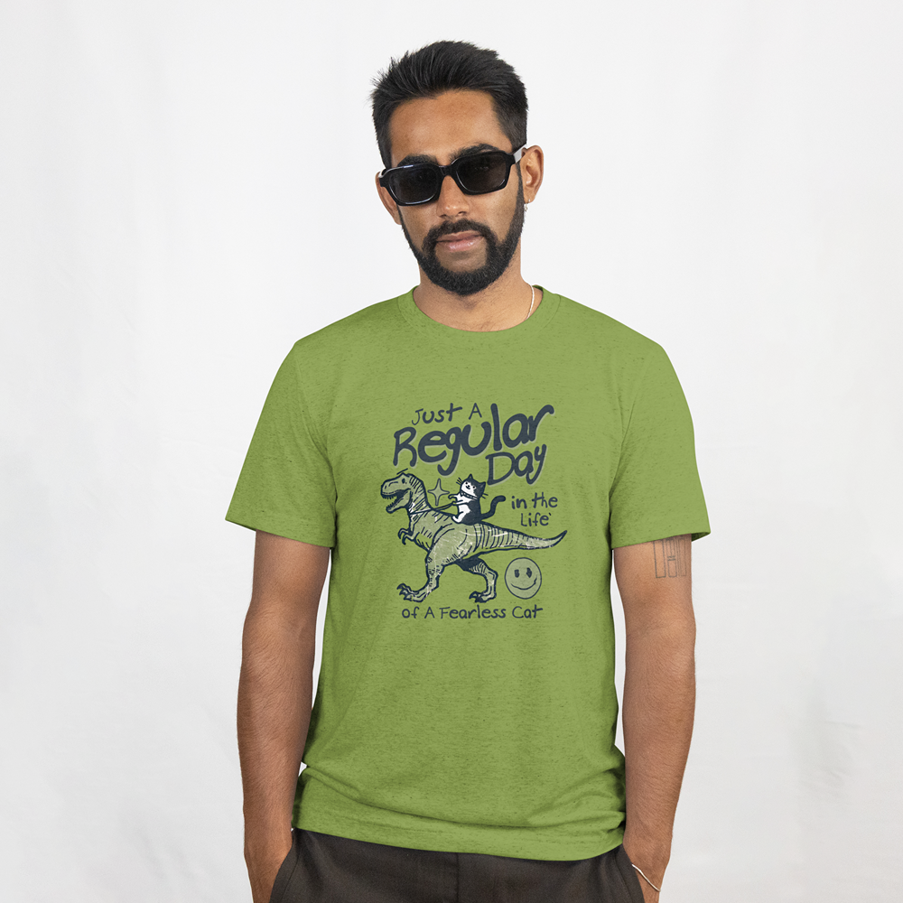 Just a Regular Day in the Life of a Fearless Cat T‑Shirt