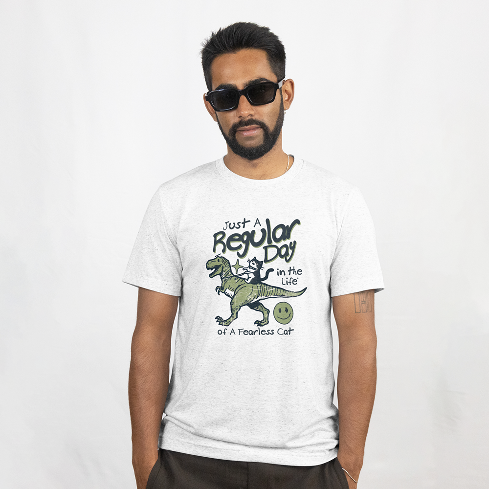 Just a Regular Day in the Life of a Fearless Cat T‑Shirt