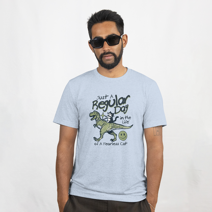 Just a Regular Day in the Life of a Fearless Cat T‑Shirt