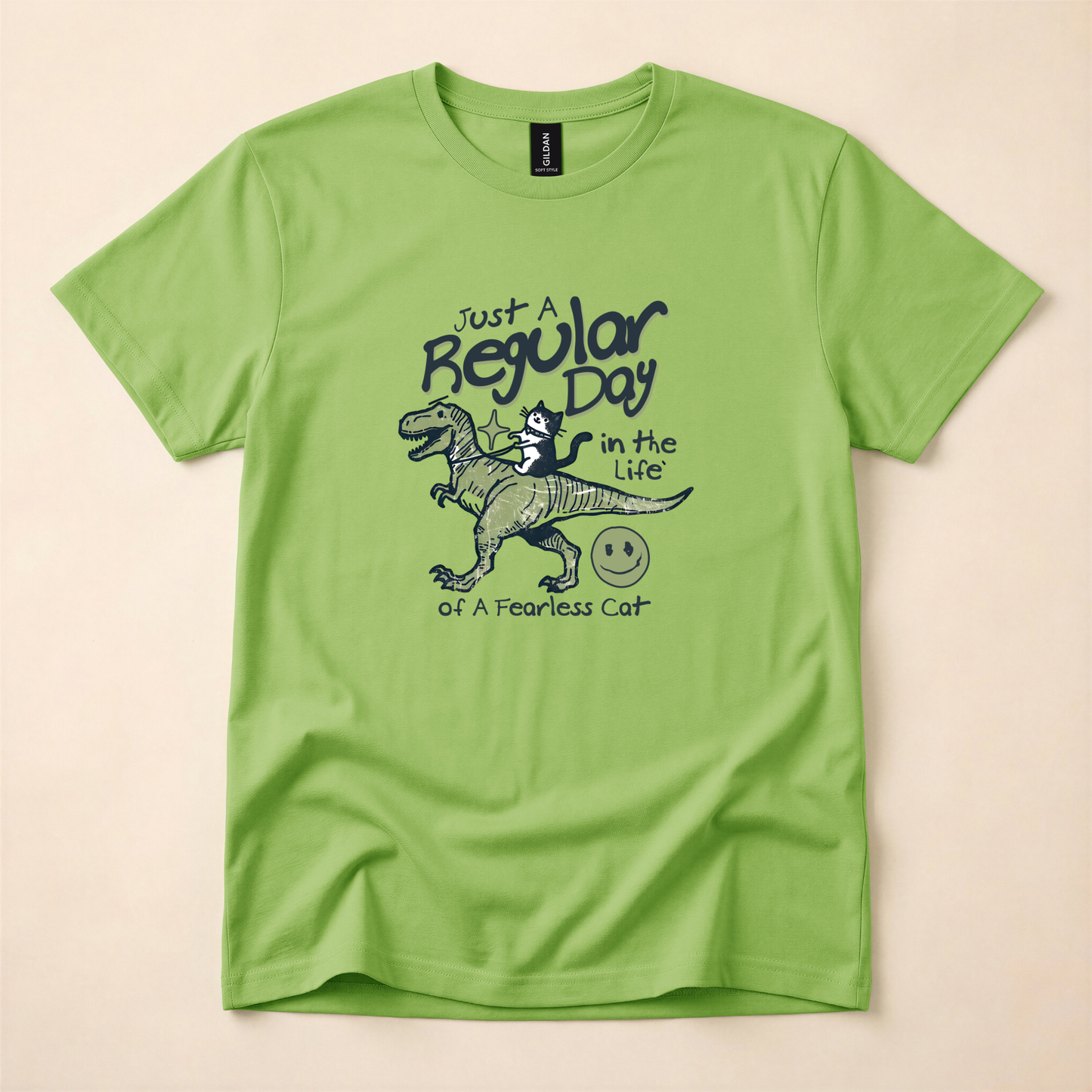 Just a Regular Day in the Life of a Fearless Cat T‑Shirt