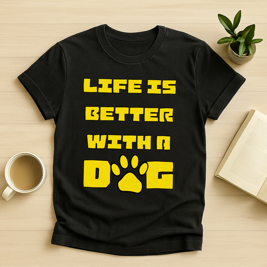 Life Is Better With A Dog T-Shirt
