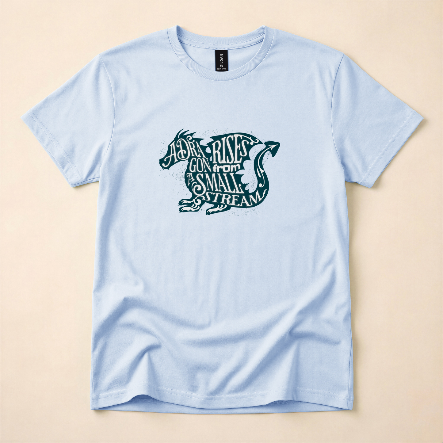 A Dragon Rises From a Small Stream T-Shirt