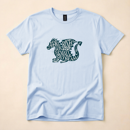 A Dragon Rises From a Small Stream T-Shirt