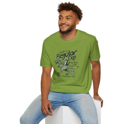 Just a Regular Day in the Life of a Fearless Cat T‑Shirt