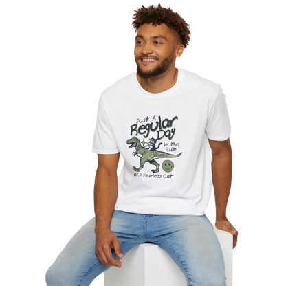 Just a Regular Day in the Life of a Fearless Cat T‑Shirt