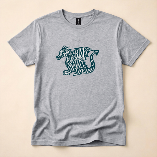 A Dragon Rises From a Small Stream T-Shirt