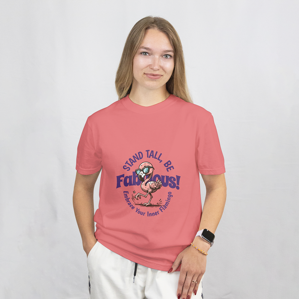 Stand Tall, Be Fabulous! Embrace Your Inner Flamingo T-Shirt