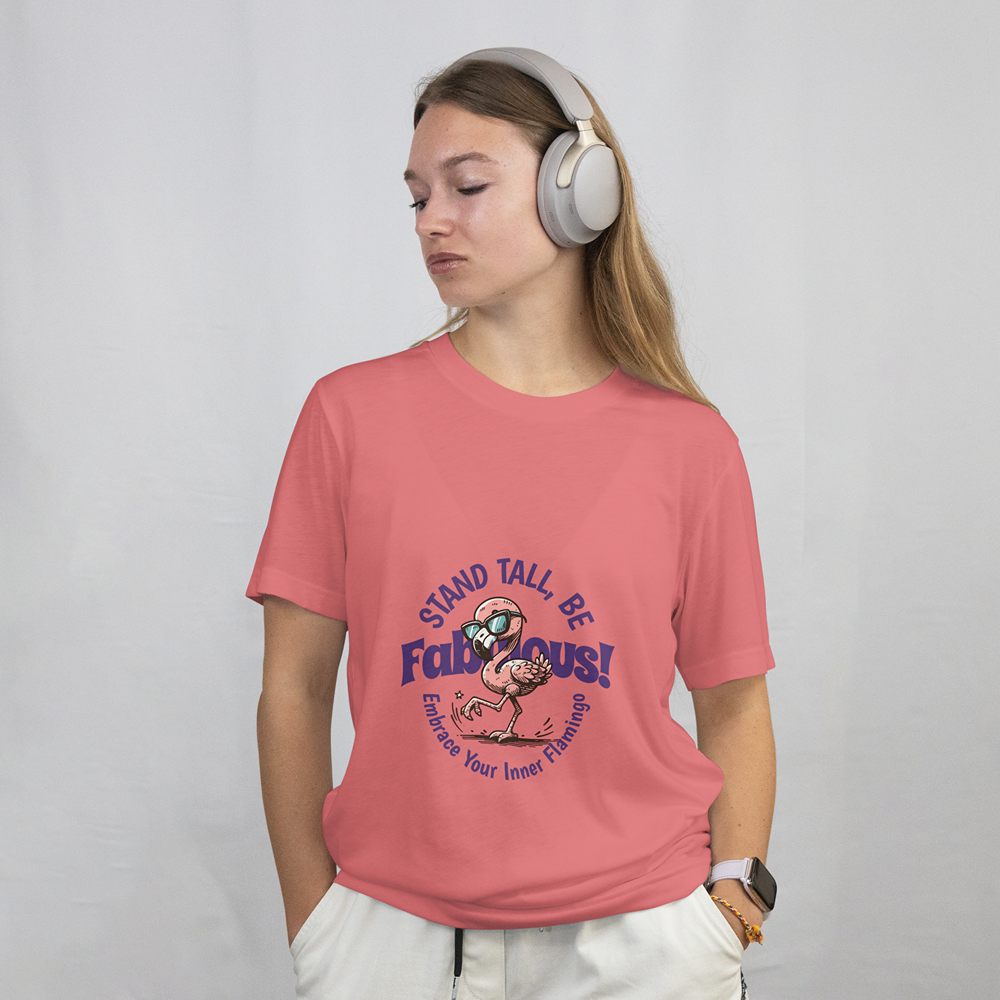 Stand Tall, Be Fabulous! Embrace Your Inner Flamingo T-Shirt