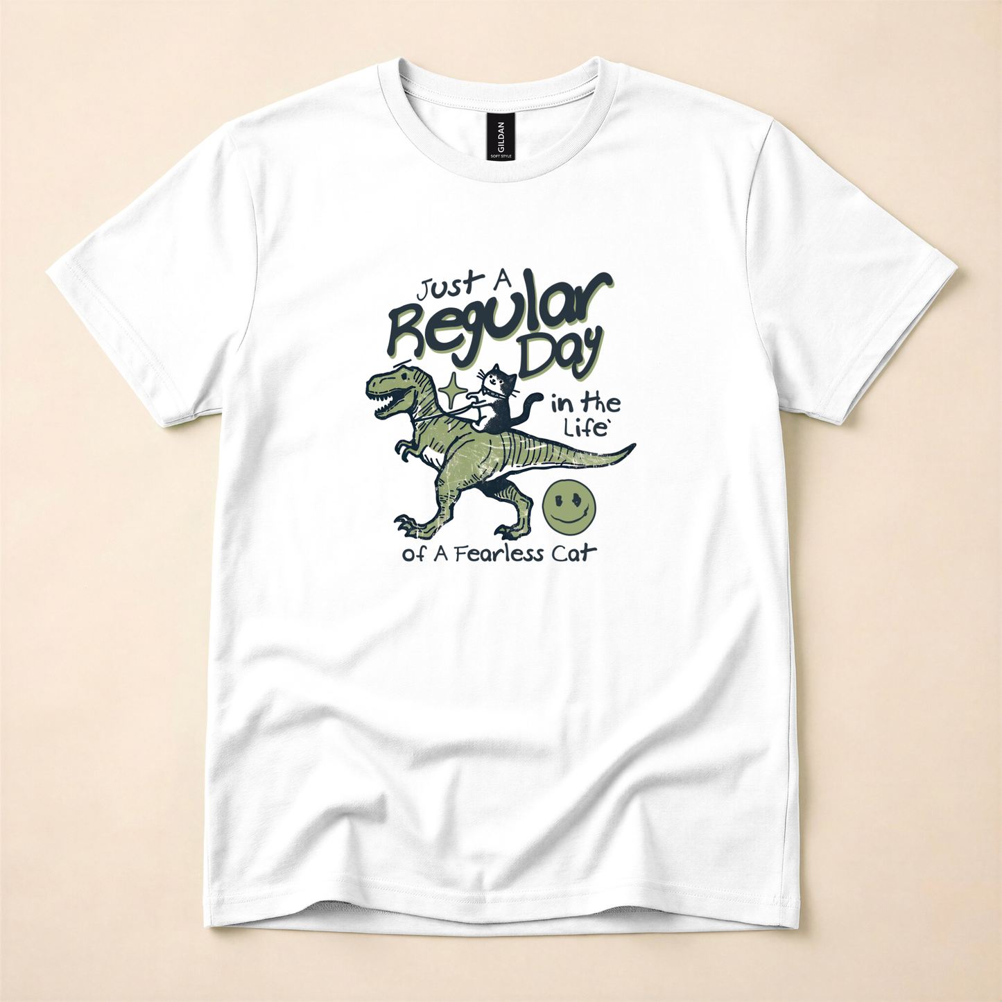 Just a Regular Day in the Life of a Fearless Cat T‑Shirt